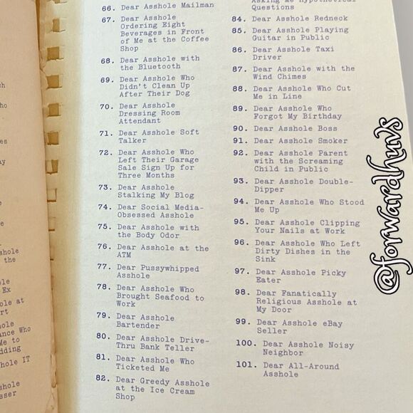 Bundle Sale 3 for $15 | Dear A**Hole: 101 Tear-Out Letters - Picture 9 of 10